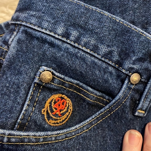 Vtg Wrangler Twenty X Tulsa Jeans Womens Size 9 10 32x35 slot hem 0323 - Picture 10 of 10